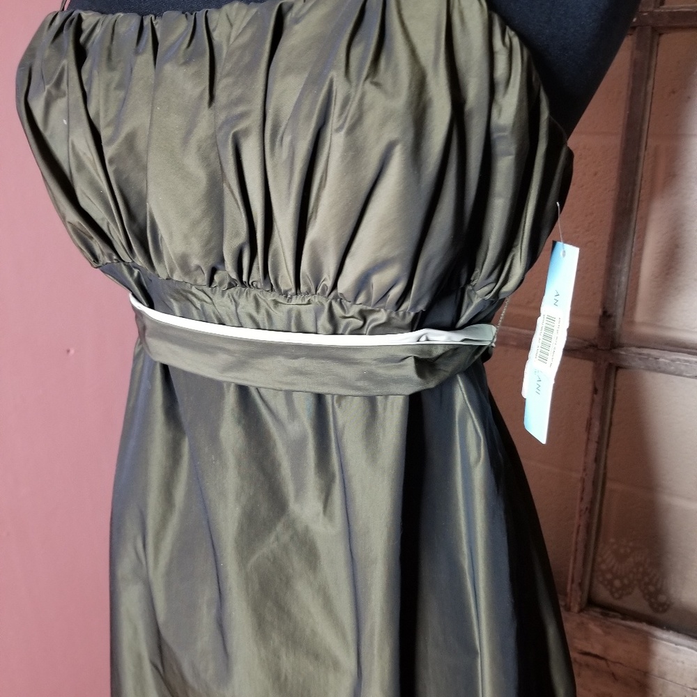 NWT Antonio Melani dress size 6 green olive formal - Picture 5 of 8
